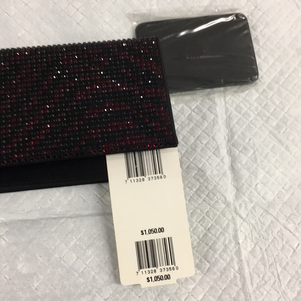 Escada black and red crystal clutch - Picture 5 of 8